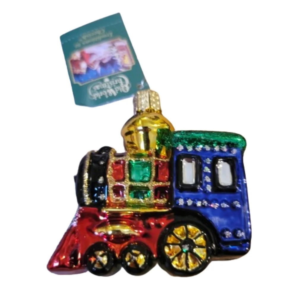 Merck Old World Christmas Ornament Train Engine Locomotive Christmas holiday